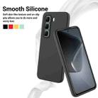 For Infinix Hot 50 Pro 4G Solid Color Liquid Silicone Dropproof Full Coverage Phone Case(Black) - 3