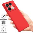 For Infinix Note 40S Solid Color Liquid Silicone Dropproof Full Coverage Phone Case(Red) - 2