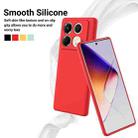 For Infinix Note 40S Solid Color Liquid Silicone Dropproof Full Coverage Phone Case(Red) - 3