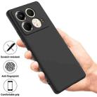 For Infinix Note 40S Solid Color Liquid Silicone Dropproof Full Coverage Phone Case(Black) - 2