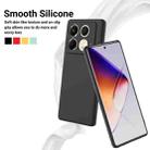 For Infinix Note 40S Solid Color Liquid Silicone Dropproof Full Coverage Phone Case(Black) - 3