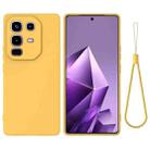 For Infinix Note 50x Solid Color Liquid Silicone Dropproof Full Coverage Phone Case(Yellow) - 1