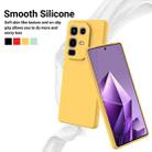 For Infinix Note 50x Solid Color Liquid Silicone Dropproof Full Coverage Phone Case(Yellow) - 3