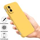 For Infinix GT 30 Pro Solid Color Liquid Silicone Dropproof Full Coverage Phone Case(Yellow) - 2