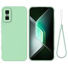 For Infinix GT 30 Pro Solid Color Liquid Silicone Dropproof Full Coverage Phone Case(Green) - 1