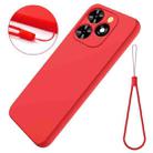For Infinix Smart 10 HD / Tecno Pop 10C Solid Color Liquid Silicone Dropproof Full Coverage Phone Case(Red) - 2