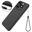 For Infinix Smart 10 HD / Tecno Pop 10C Solid Color Liquid Silicone Dropproof Full Coverage Phone Case(Black) - 2