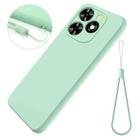 For Infinix Smart 10 HD / Tecno Pop 10C Solid Color Liquid Silicone Dropproof Full Coverage Phone Case(Green) - 2