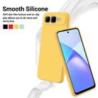 For Infinix Smart 10 Plus 4G Solid Color Liquid Silicone Dropproof Full Coverage Phone Case(Yellow) - 3
