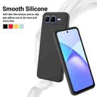 For Infinix Smart 10 Plus 4G Solid Color Liquid Silicone Dropproof Full Coverage Phone Case(Black) - 3