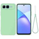 For Infinix Smart 10 Plus 4G Solid Color Liquid Silicone Dropproof Full Coverage Phone Case(Green) - 1