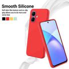 For Infinix Smart 10 4G / Tecno Pop 10 Solid Color Liquid Silicone Dropproof Full Coverage Phone Case(Red) - 3