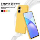 For Infinix Smart 10 4G / Tecno Pop 10 Solid Color Liquid Silicone Dropproof Full Coverage Phone Case(Yellow) - 3