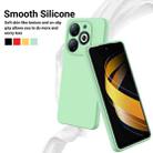 For itel P55 Solid Color Liquid Silicone Full Coverage Phone Case(Green) - 3