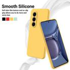 For itel S25 Solid Color Liquid Silicone Full Coverage Phone Case(Yellow) - 3