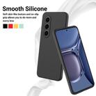For itel S25 Solid Color Liquid Silicone Full Coverage Phone Case(Black) - 3