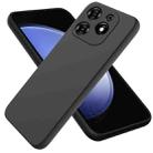 For Tecno Spark 20C/Go 2024 Solid Color Liquid Silicone Dropproof Full Coverage Protective Case(Black) - 1