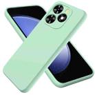 For Tecno Pop 8 Solid Color Liquid Silicone Dropproof Full Coverage Protective Case(Green) - 1
