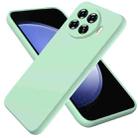 For Tecno Spark 20 Pro+ Solid Color Liquid Silicone Dropproof Full Coverage Protective Case(Green) - 1