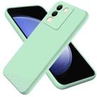 For vivo Y200 5G/V29e 5G Indonesia Solid Color Liquid Silicone Dropproof Full Coverage Phone Case(Green) - 1