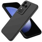 For vivo S18 / S18 Pro / V30 / V30 Pro Solid Color Liquid Silicone Dropproof Full Coverage Phone Case(Black) - 1
