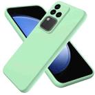 For vivo S18 / S18 Pro / V30 / V30 Pro Solid Color Liquid Silicone Dropproof Full Coverage Phone Case(Green) - 1