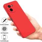 For vivo T3x / Y200i 5G Solid Color Liquid Silicone Dropproof Full Coverage Phone Case(Red) - 2