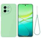 For vivo Y38 5G Solid Color Liquid Silicone Dropproof Full Coverage Phone Case(Green) - 1