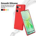 For vivo Y200 Pro Solid Color Liquid Silicone Dropproof Full Coverage Phone Case(Red) - 3