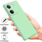 For vivo Y200 Pro Solid Color Liquid Silicone Dropproof Full Coverage Phone Case(Green) - 2