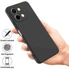 For vivo Y28 4G Solid Color Liquid Silicone Dropproof Full Coverage Phone Case(Black) - 2