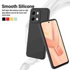 For vivo Y28 4G Solid Color Liquid Silicone Dropproof Full Coverage Phone Case(Black) - 3