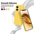 For vivo Y27s Solid Color Liquid Silicone Dropproof Full Coverage Phone Case(Yellow) - 3