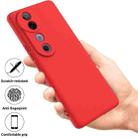 For vivo V40 / S19 Pro Solid Color Liquid Silicone Dropproof Full Coverage Phone Case(Red) - 2