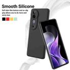 For vivo V40 / S19 Pro Solid Color Liquid Silicone Dropproof Full Coverage Phone Case(Black) - 3