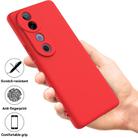 For vivo S19 Solid Color Liquid Silicone Dropproof Full Coverage Phone Case(Red) - 2