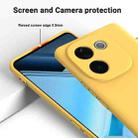 For vivo iQOO Z9s Pro / T3 Pro Solid Color Liquid Silicone Dropproof Full Coverage Phone Case(Yellow) - 3