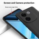 For vivo iQOO Z9s Pro / T3 Pro Solid Color Liquid Silicone Dropproof Full Coverage Phone Case(Black) - 3