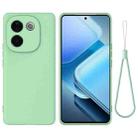 For vivo iQOO Z9s Pro / T3 Pro Solid Color Liquid Silicone Dropproof Full Coverage Phone Case(Green) - 1