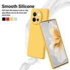 For vivo V40 Lite Solid Color Liquid Silicone Dropproof Full Coverage Phone Case(Yellow) - 3