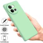 For vivo V40 Lite Solid Color Liquid Silicone Dropproof Full Coverage Phone Case(Green) - 2