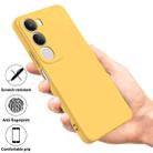 For vivo Y19s Solid Color Liquid Silicone Dropproof Full Coverage Phone Case(Yellow) - 2