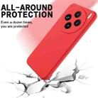 For vivo X200 Solid Color Liquid Silicone Dropproof Full Coverage Phone Case(Red) - 3