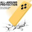 For vivo X200 Solid Color Liquid Silicone Dropproof Full Coverage Phone Case(Yellow) - 3