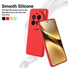 For vivo X200 Pro Solid Color Liquid Silicone Dropproof Full Coverage Phone Case(Red) - 3