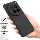 For vivo X200 Pro Solid Color Liquid Silicone Dropproof Full Coverage Phone Case(Black) - 2