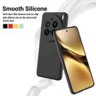 For vivo X200 Pro Solid Color Liquid Silicone Dropproof Full Coverage Phone Case(Black) - 3