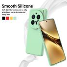 For vivo X200 Pro Solid Color Liquid Silicone Dropproof Full Coverage Phone Case(Green) - 3