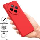 For vivo Y300 Pro Solid Color Liquid Silicone Dropproof Full Coverage Phone Case(Red) - 2