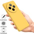 For vivo Y300 Pro Solid Color Liquid Silicone Dropproof Full Coverage Phone Case(Yellow) - 2
